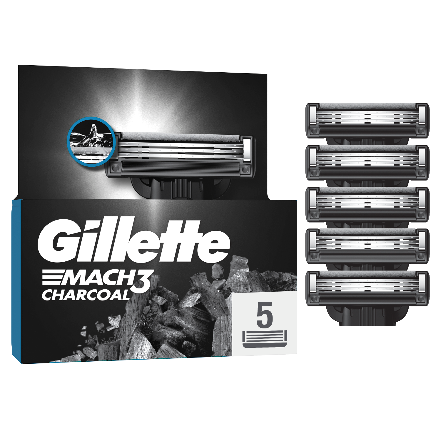 Gillette Mach 3 Carbone