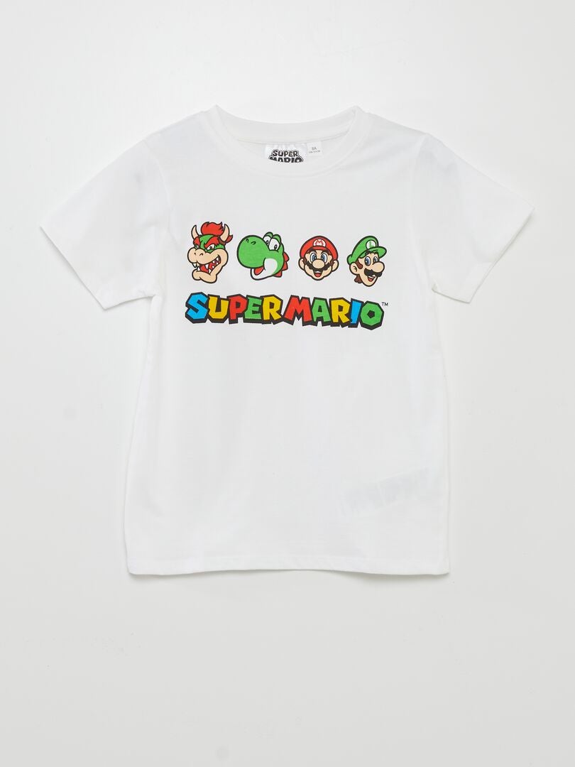 Camiseta 'Super Mario' - blanca