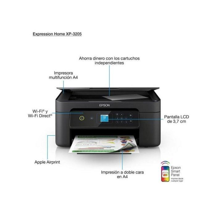 Imprimante jet d'encre - EPSON - Expression Home XP-3205 - Noir - Sans fil - A4