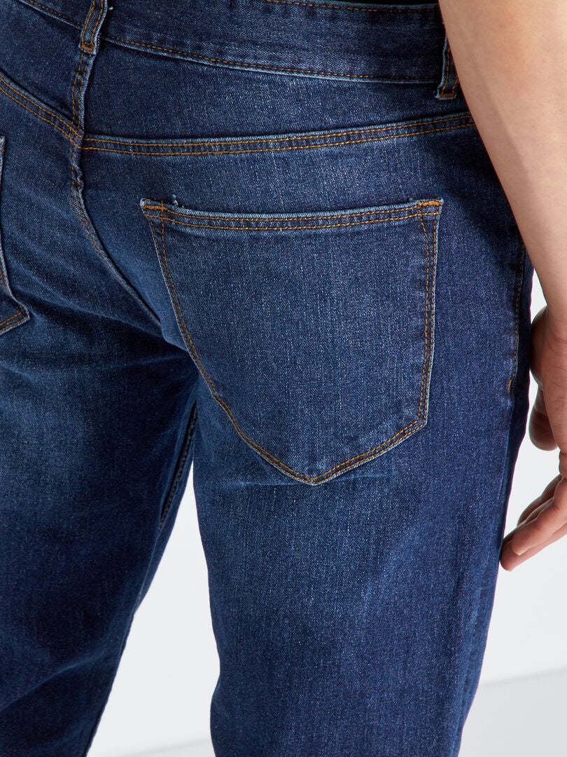 Pantalones vaqueros ajustados elásticos L34 - AZUL