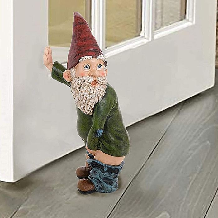 decorative, funny, and whimsical garden gnome. A playful garden gnome to decorate your lawn, your interior, or your exterior.