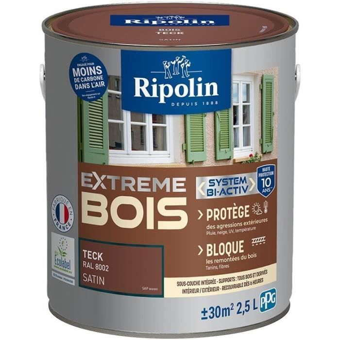 RIPOLIN PROTECCIÓN EXTREMA MADERA DE TECA Satinado 2,5 L