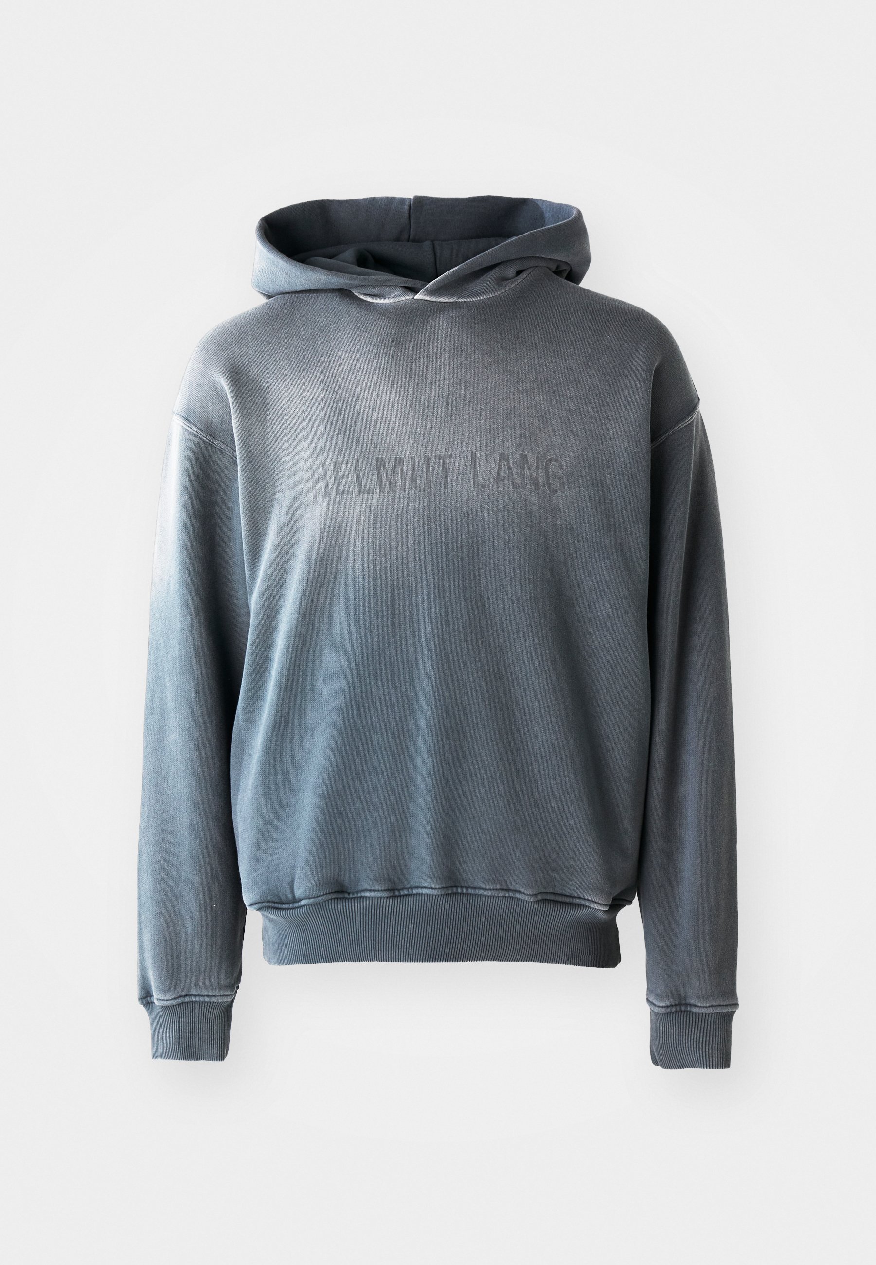 Felpa con cappuccio Helmut Lang LAZER STUDIO - grigio acciaio