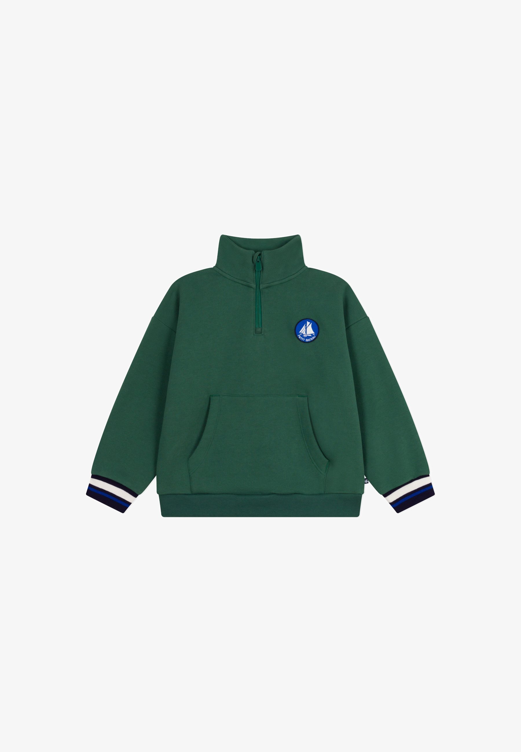 Petit Bateau ZIP MOLLETON - Sweatshirt - willow