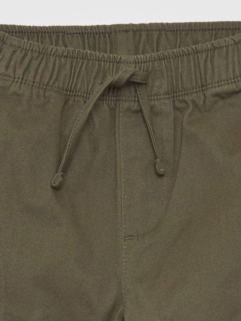 Pantalones cargo - Corte ajustado - Caqui