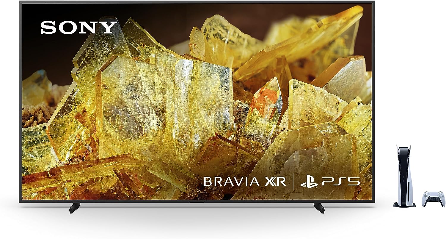 Sony 65 Zoll 4K Ultra HD TV X90L Serie: BRAVIA XR Full Array LED Smart Google TV mit Dolby Vision HDR und exklusiven Funktionen für die PlayStation® 5 XR65X90L – Modell 2023, Schwarz