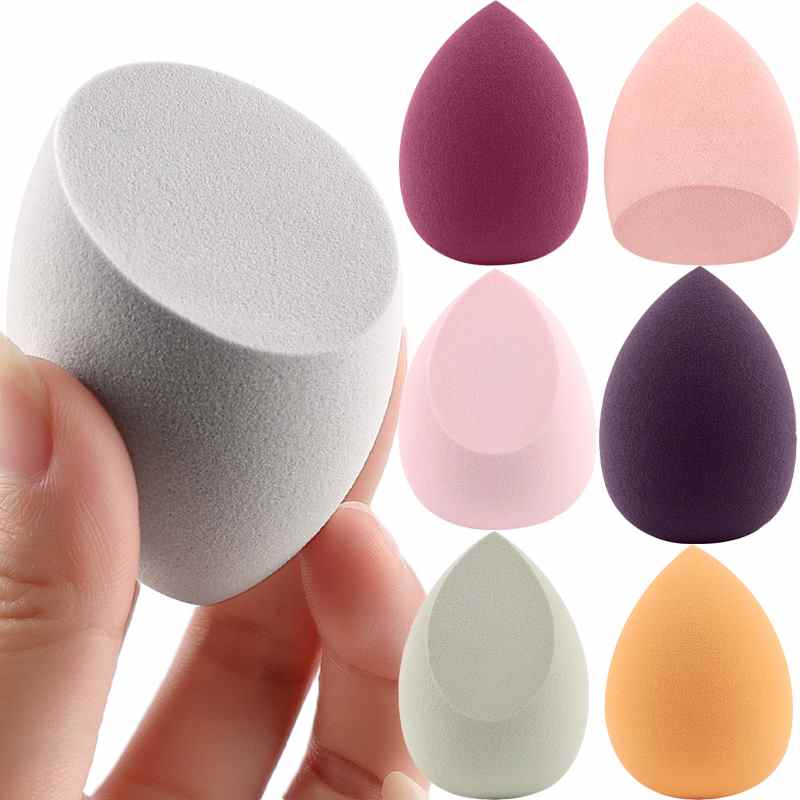 Kit de maquillage en forme d'œuf, éponge à maquillage en forme de goutte d'eau, poudre, fond de teint, blush, outil cosmétique, utilisation humide ou sèche