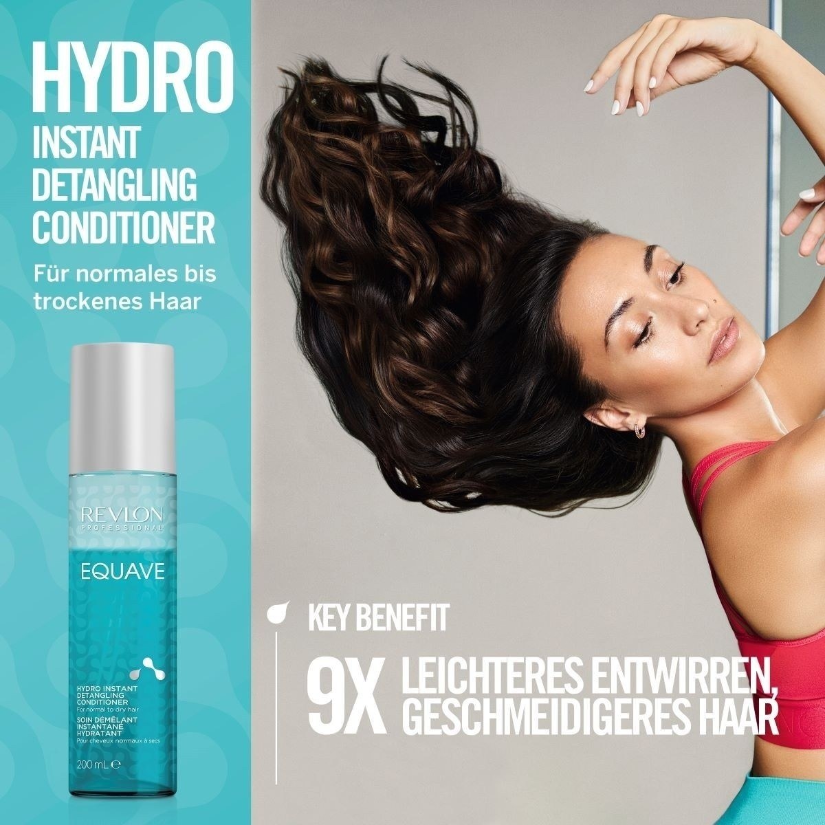 „Revlon Professional“ nenuplaunamas kondicionierius „Equave Hydro Instant Detangling“ – normaliems ir sausiems plaukams – 200 ml