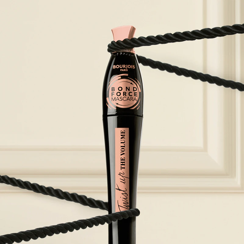 Bourjois Twist Up The Volume mascara die de wimpers krult en volume geeft.