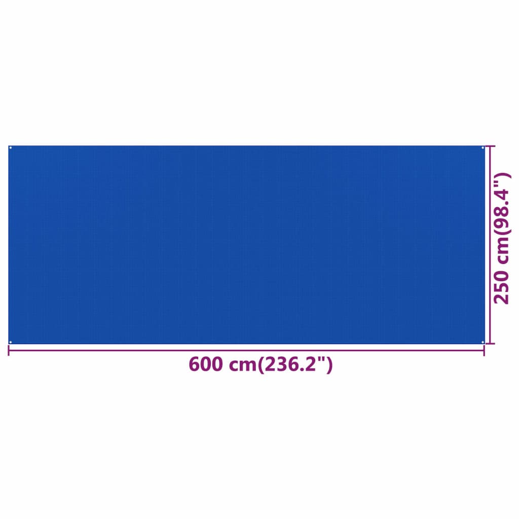  Alfombra Para Tienda De Campaña Vidaxl Hdpe 250x600 Cm