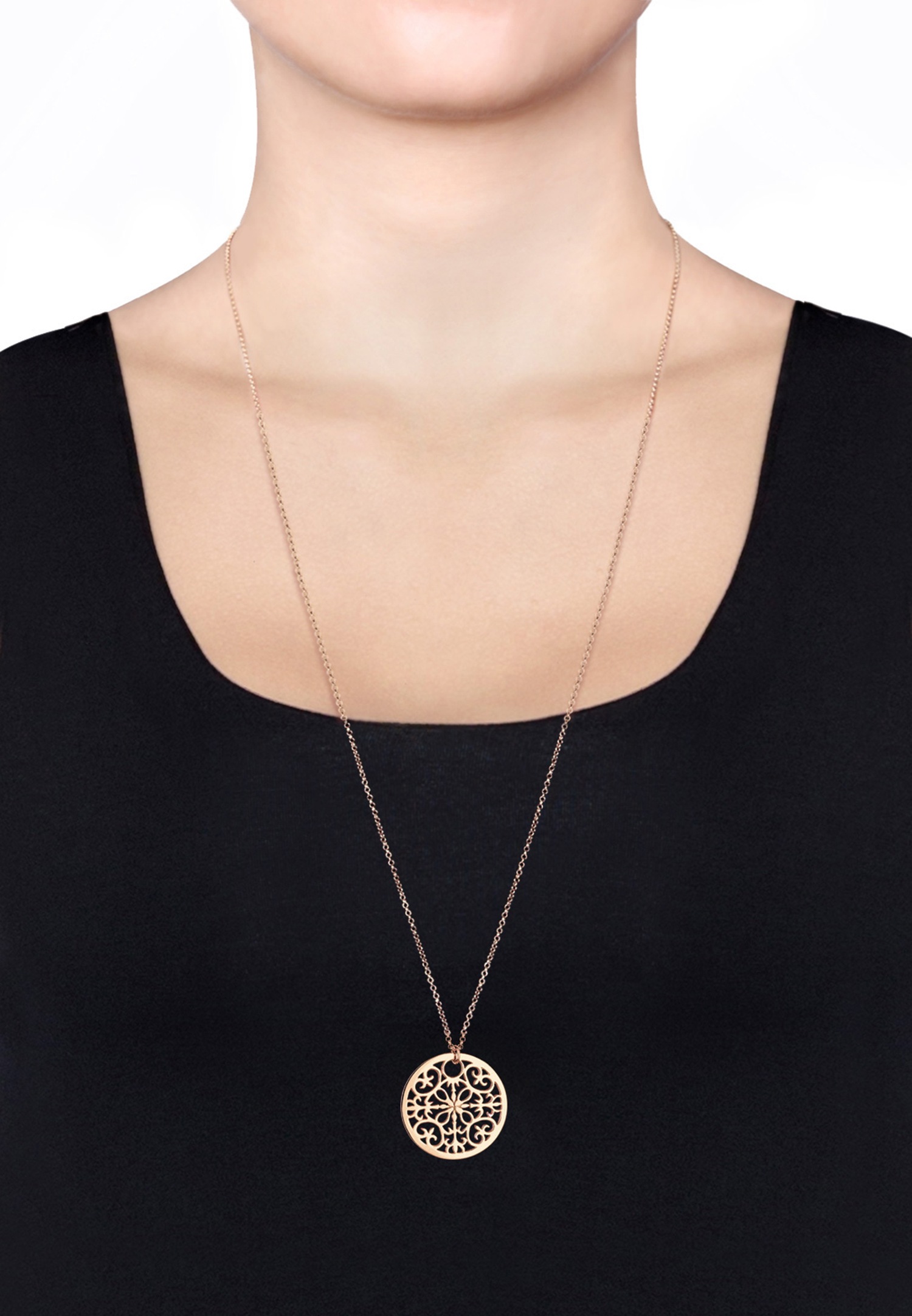 Elli Femme Pendentif Ornemental Boho en Argent Sterling 925