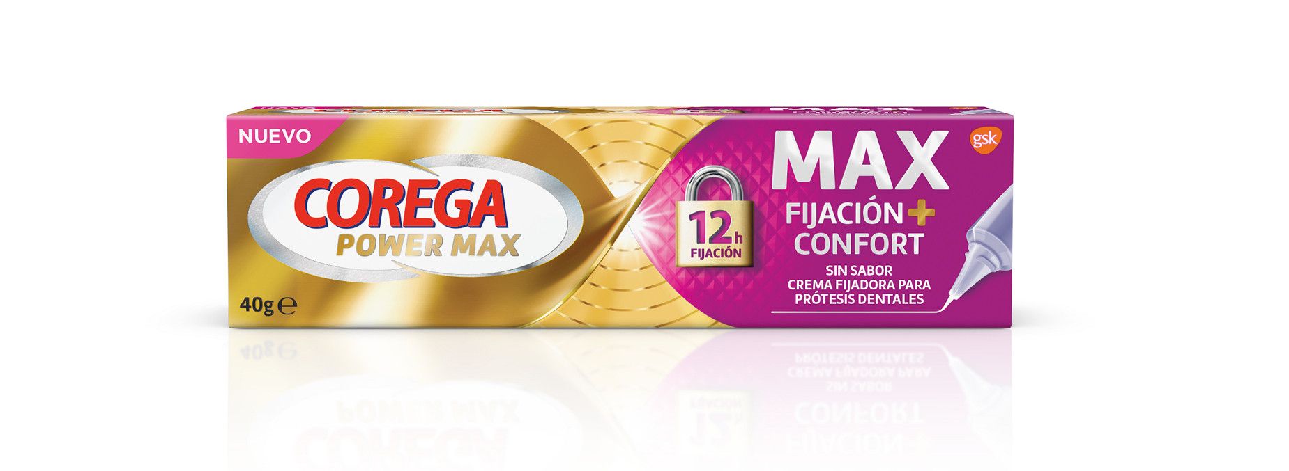 Lepiaci krém na zubné protézy Power Max Starostlivosť o zubné protézy