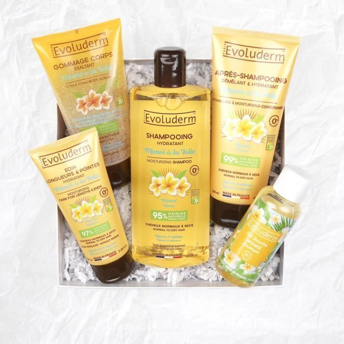 EVOLUDERM - Coffret cadeau Idyllique Monoï à la Folie - Box Roséa - Idéal cadeau Noël, Anniversaire, Fête des Mères