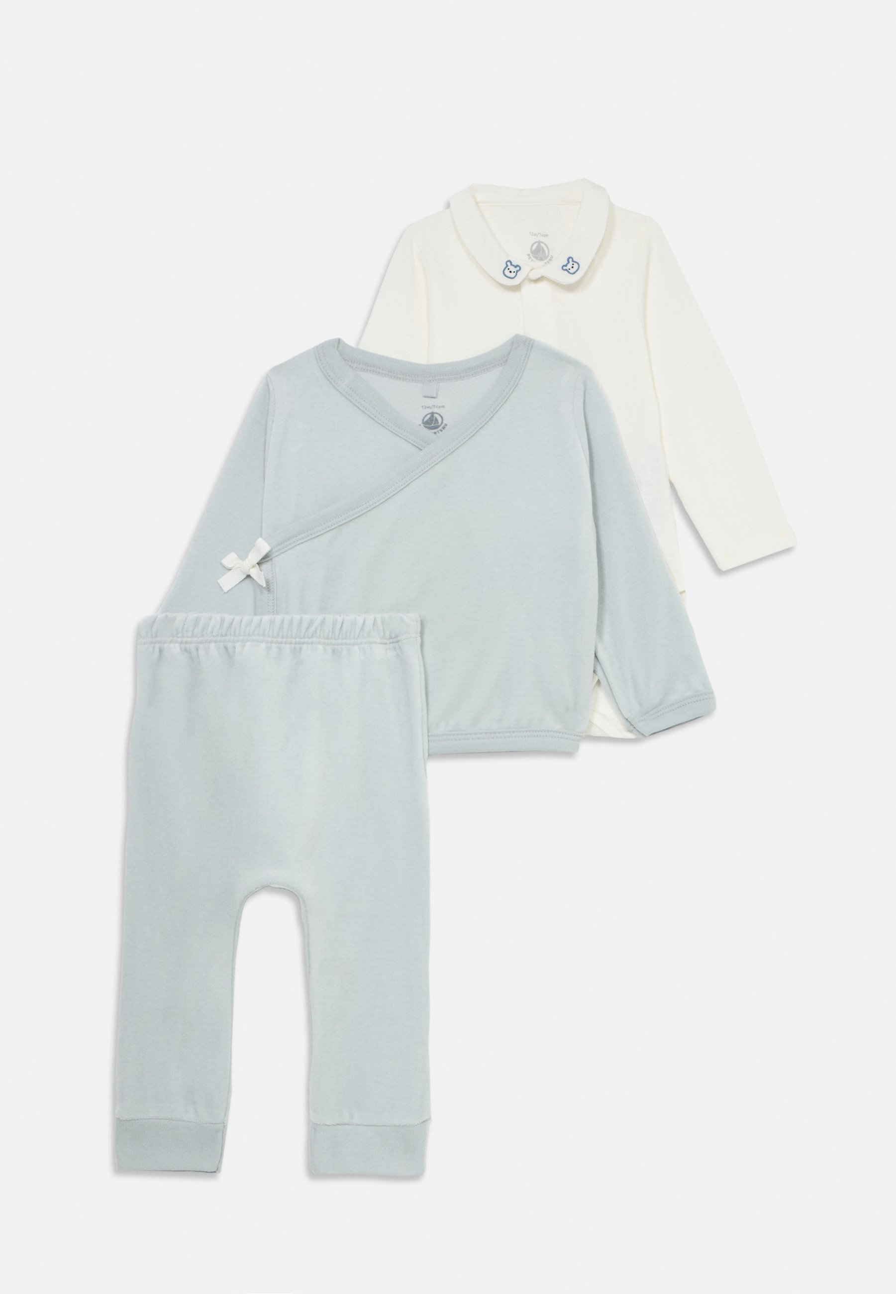 Petit Bateau NEWBORN COFFRET GIFTING SET UNISEX - Teplákové kalhoty - světle modrá
