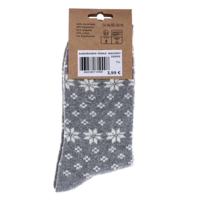 Chaussettes et collants Femme Gris