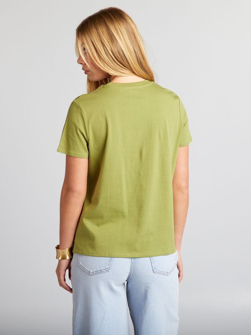 'Hearts' T-shirt - KHAKI