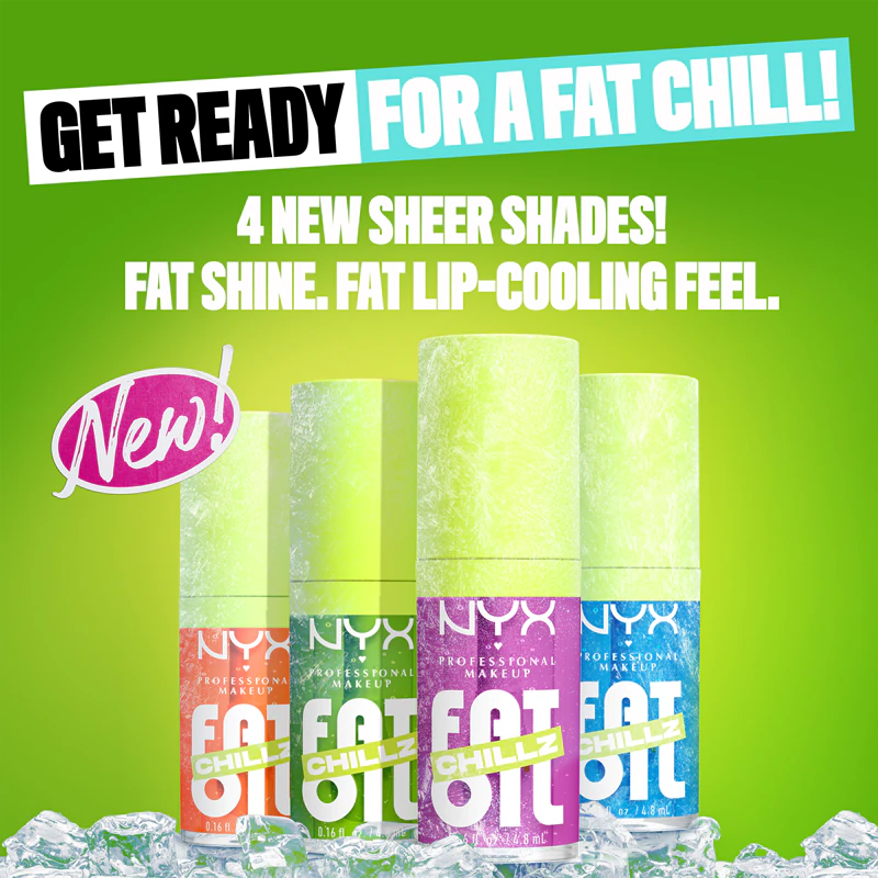 Olej na pery NYX Professional Makeup Fat Oil Chillz s chladivým účinkom