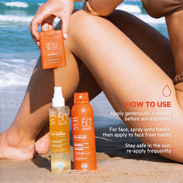Protector solar hidratante en spray de bolsillo SVR SUN SECURE SPF50+ 20 ml