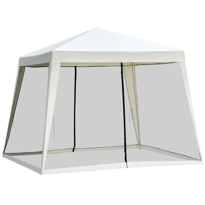 Outsunny - gazebo - Metal - 300x300x245cm - Beige