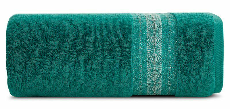 Ręcznik 50x90 Malika turkusowy frotte 500g/m2
