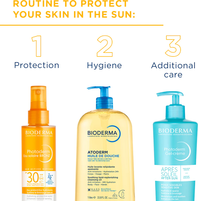 Bioderma Photoderm Eau Solaire BRONZ sprej do opalování z bronzerem