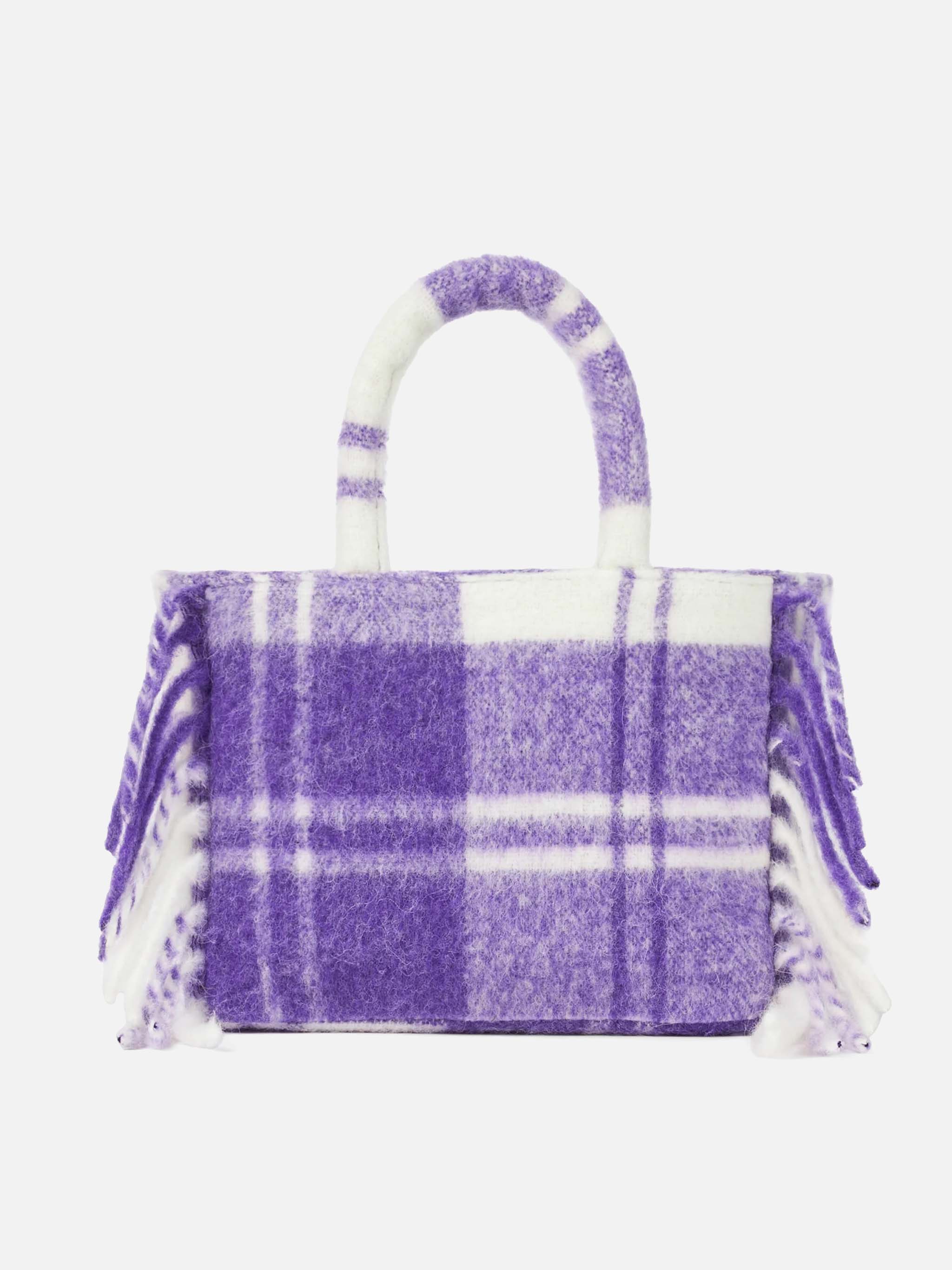 Colette-tas bedekt met tartanprint.