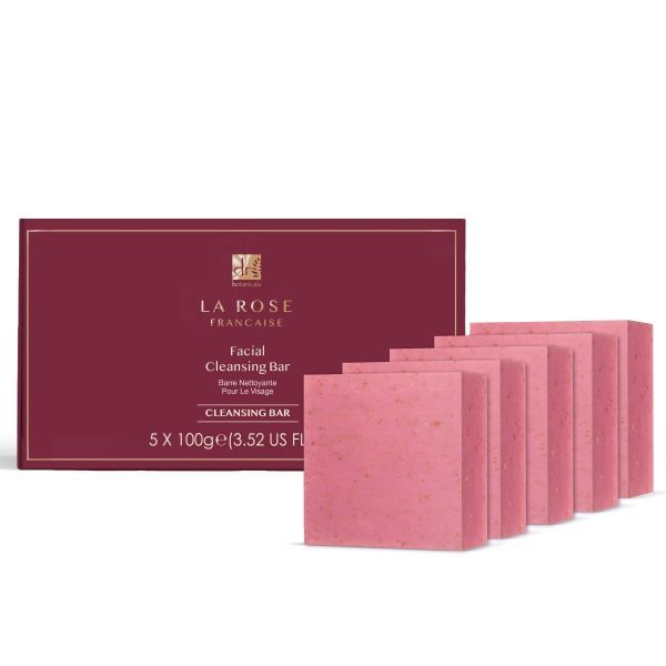 Dr Botanicals La Rose Française Rengöringsbar 5-pack 100g