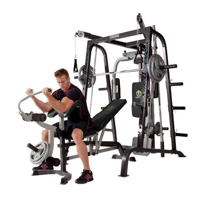Marcy MD9010G, struttura per esercizi in acciaio nera - per allenamento con i pesi
