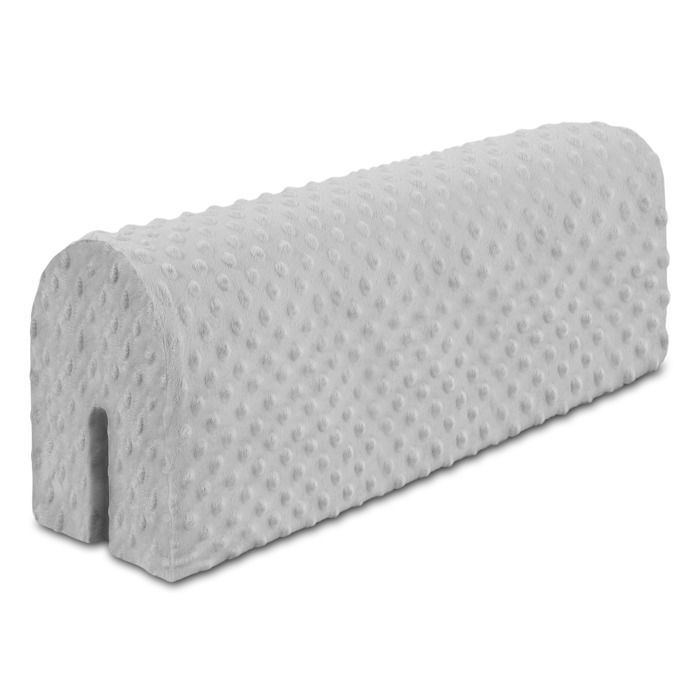 Tour de lit bebe protection enfant 70 cm - contour de lit bébé complet respirant protège-lit bord en mousse  Gris Clair Velours