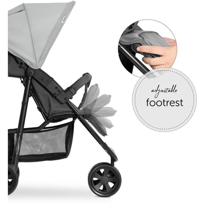 HAUCK - Compact Stroller - CITI NEO II - 3 wheels - Grey