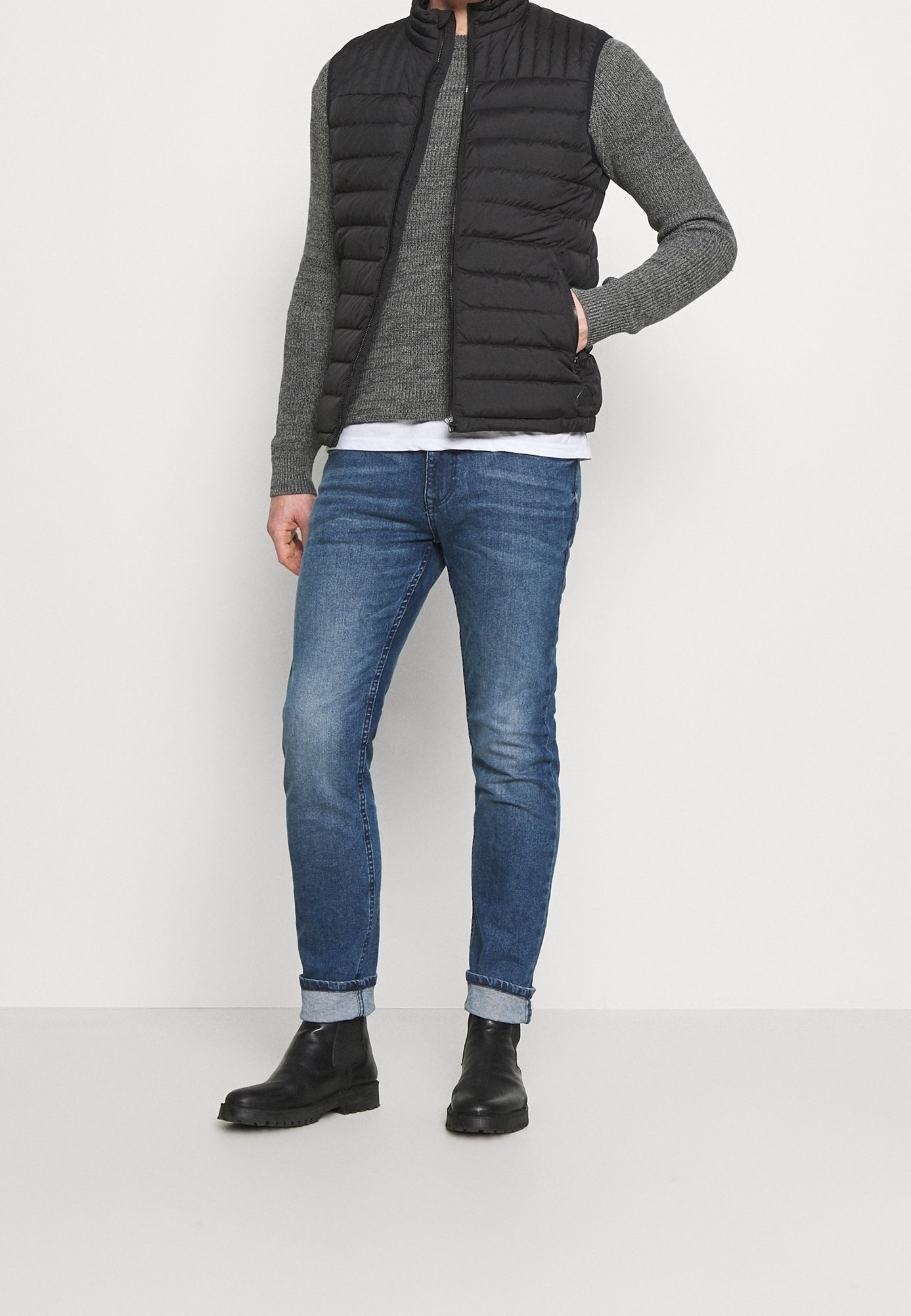 Selected Homme -neulepusero - harmaa