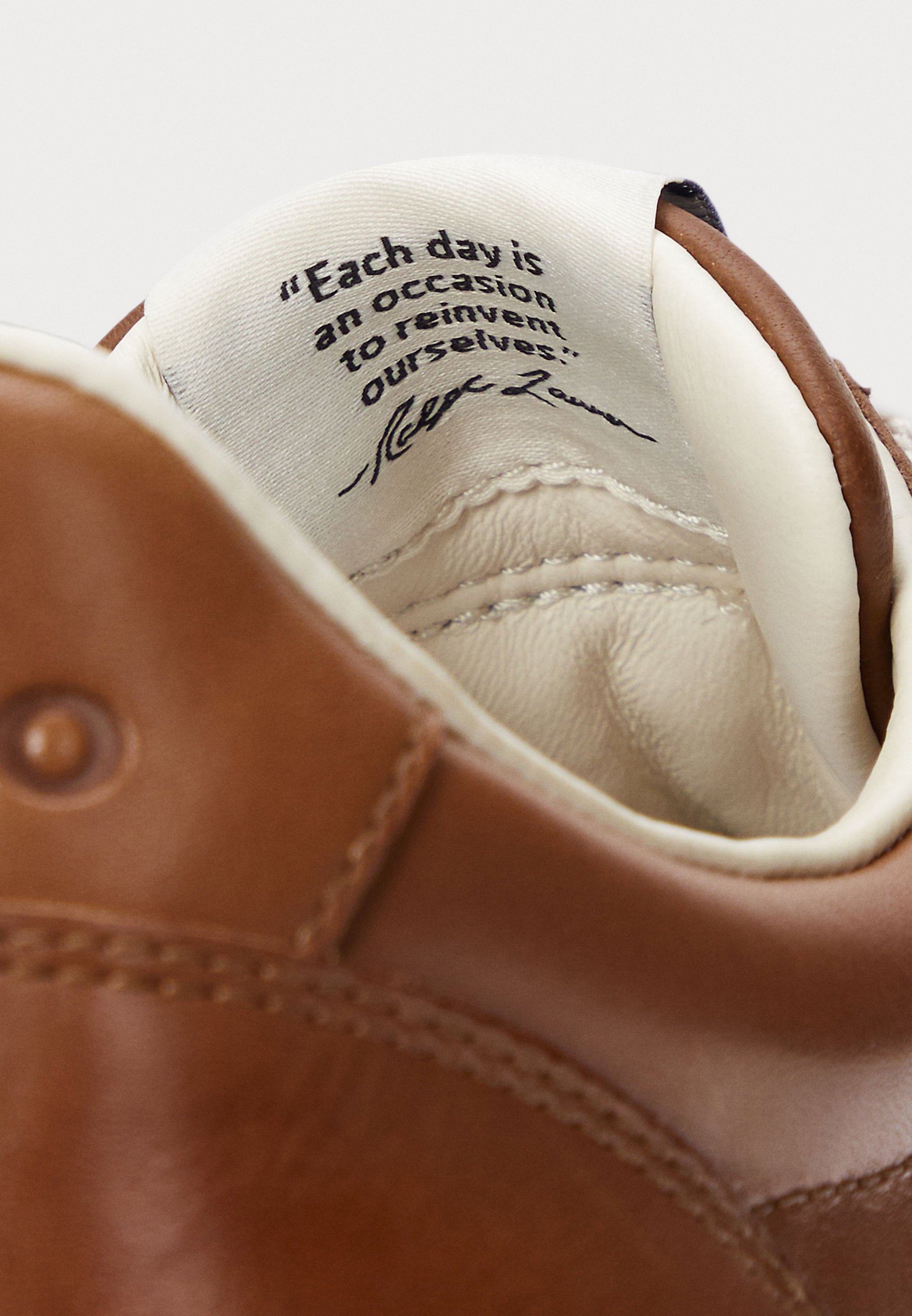Polo Ralph Lauren PRL TRAIL 125 leren sneaker - Sneakers - lichtroodbruin