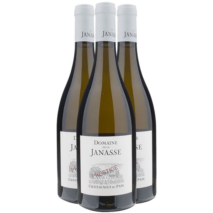 Domaine de la Janasse Châteauneuf-du-Pape Prestige 2022 - White Wine from the Rhône Valley (3 x 75cl) Organic