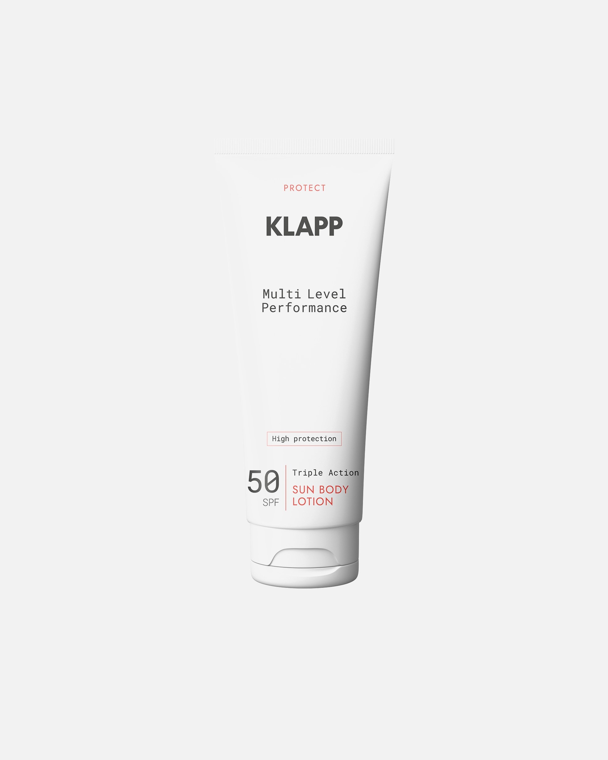 „Klapp“ daugiapakopis apsauginis kremas nuo saulės su trigubu poveikiu, SPF 50 – 200 ml