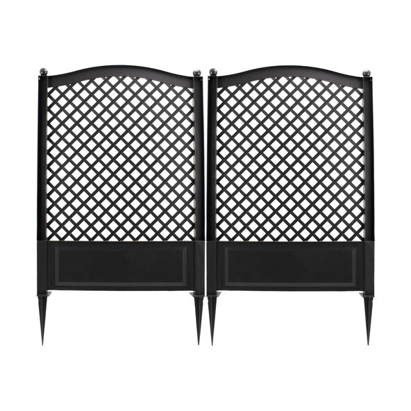 Spalier 100 cm cu țăruș de pământ, set de 2, antracit
