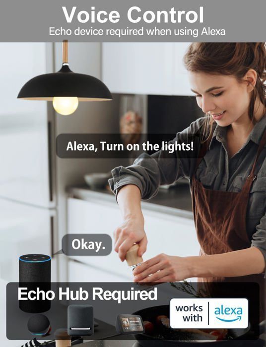 Ampoule Connectée Alexa 12W E27,Ampoule LED Intelligente,Compatible avec Alexa (appareils Echo requis),2700K-6000K Commande Vocale