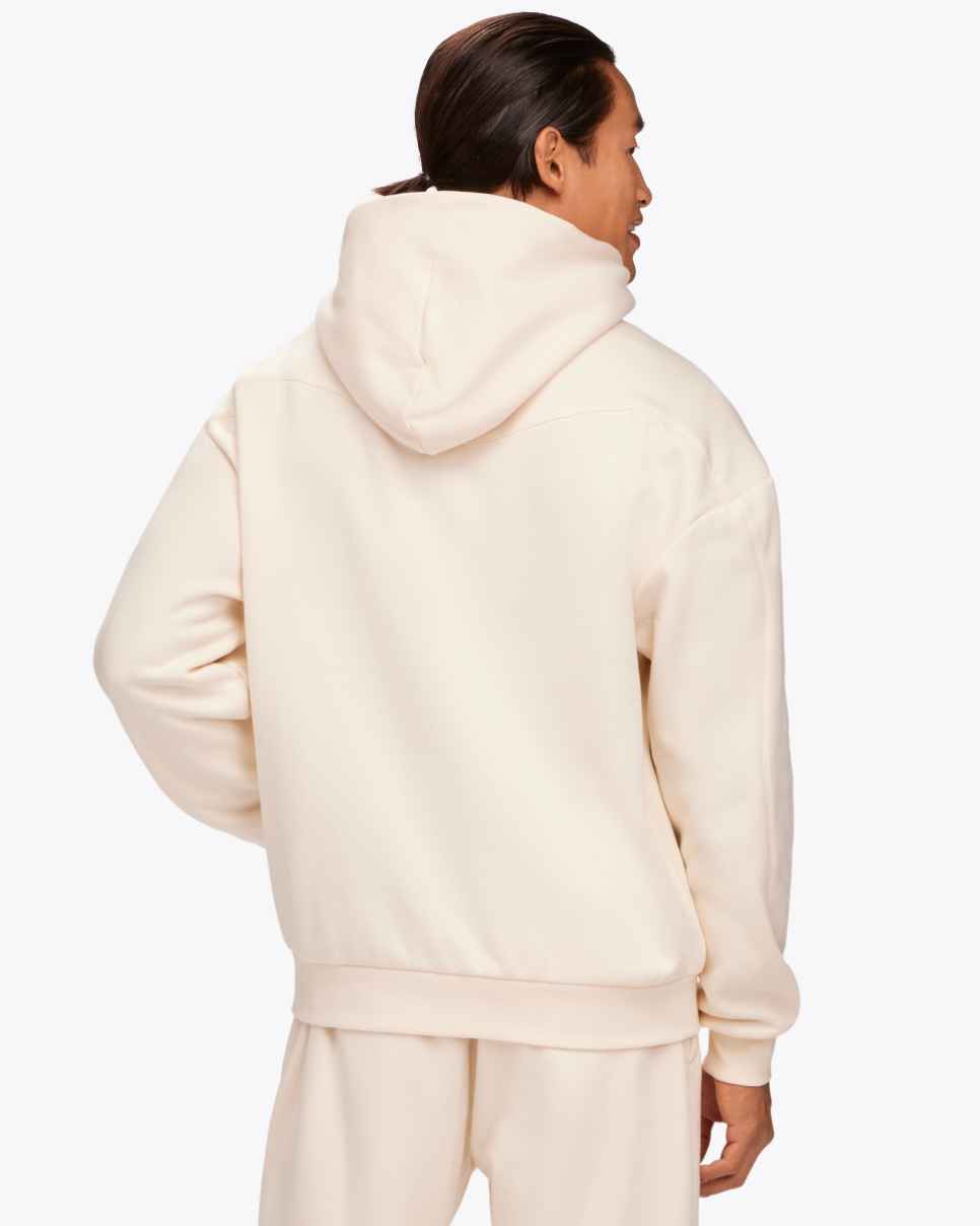 HOKA HOKA Essential Full Zip Hoodie Eggnog