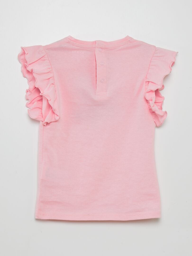 Vestido Babado - Edição Grafik - ROSA
