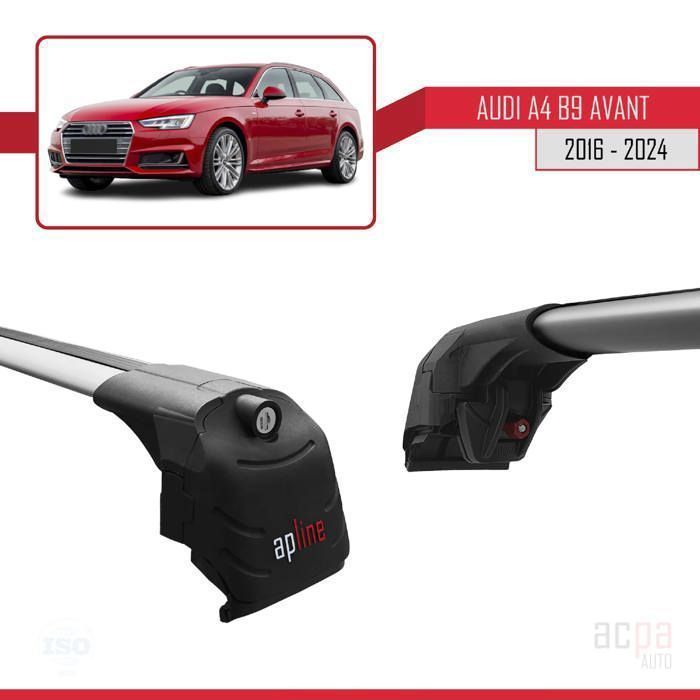 Barras de techo ACE-2 para Audi A4 (B9) Avant 2016-2025 / Gris