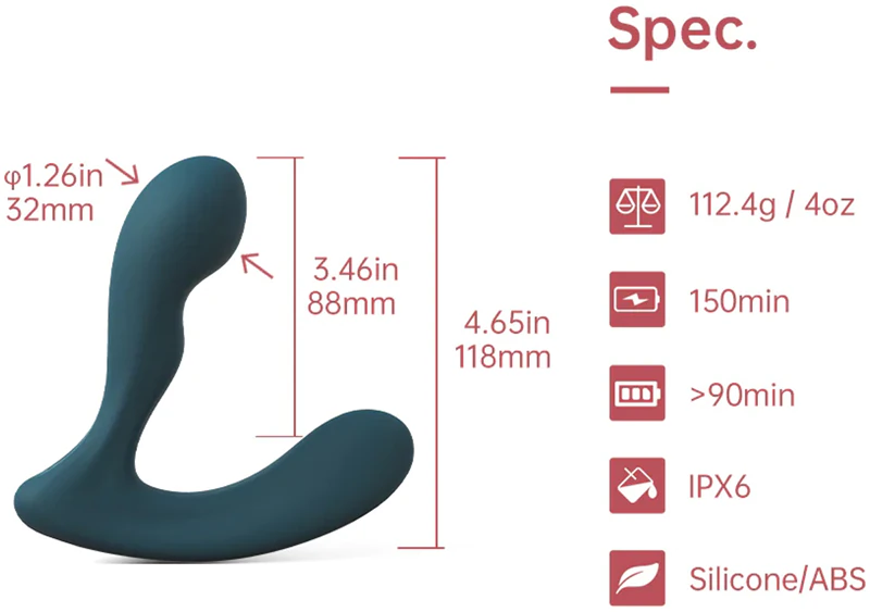 Stimulátor prostaty Magic Motion Solstice X ovládaný aplikáciou