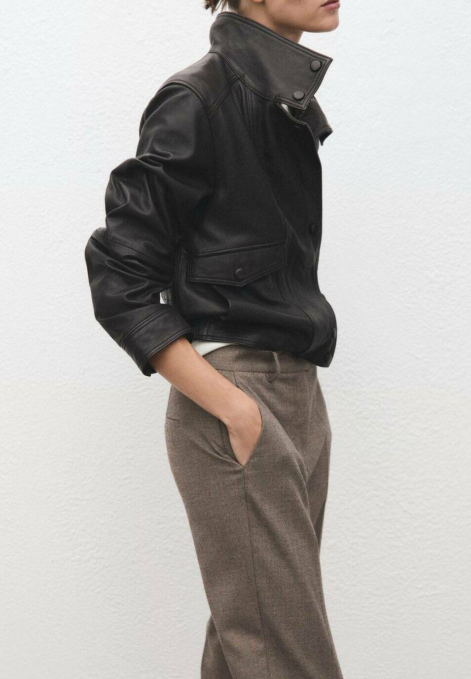 Mango Broek - beige