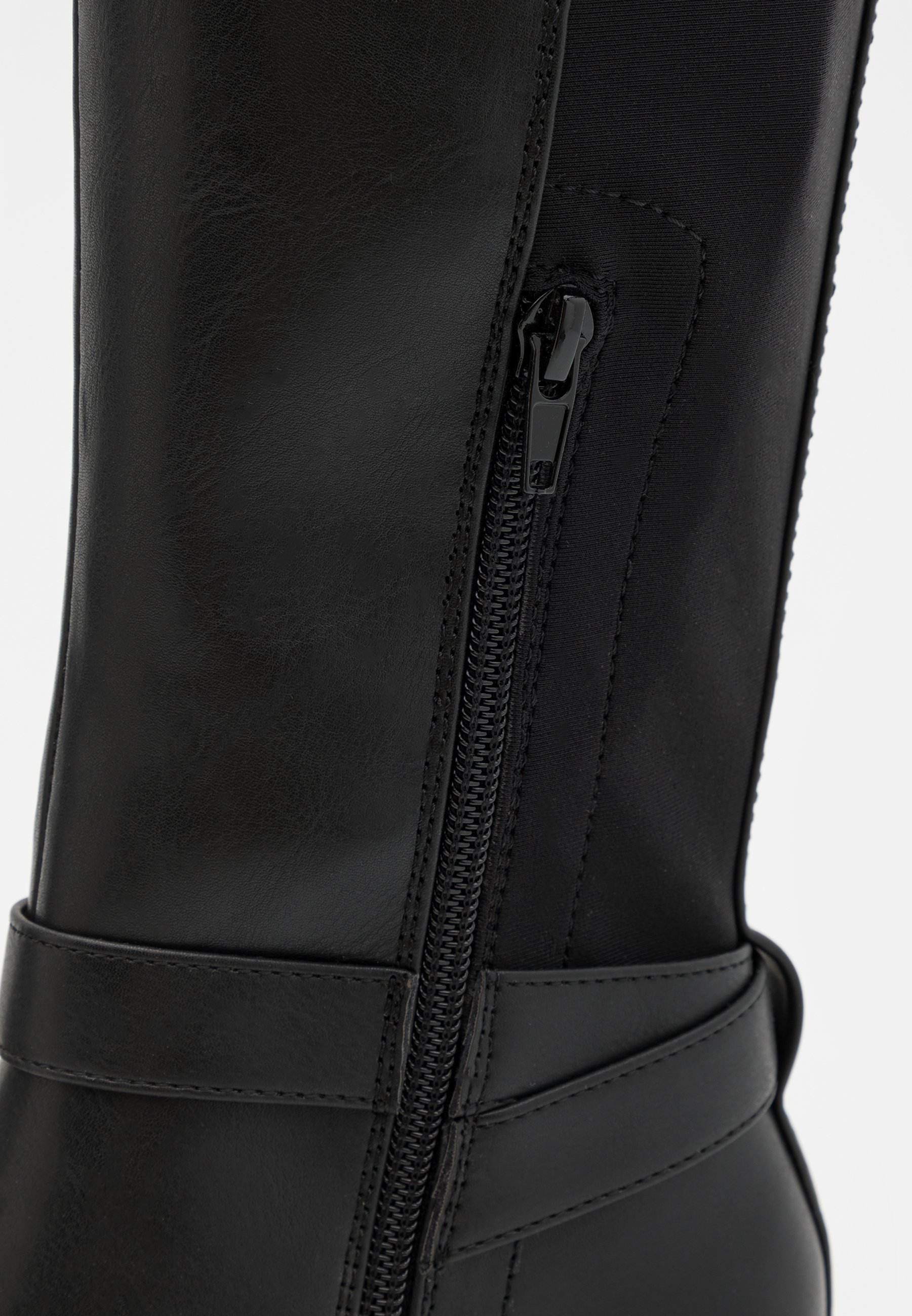 Čižmy na vysokom podpätku Anna Field Wide Fit - čierne
