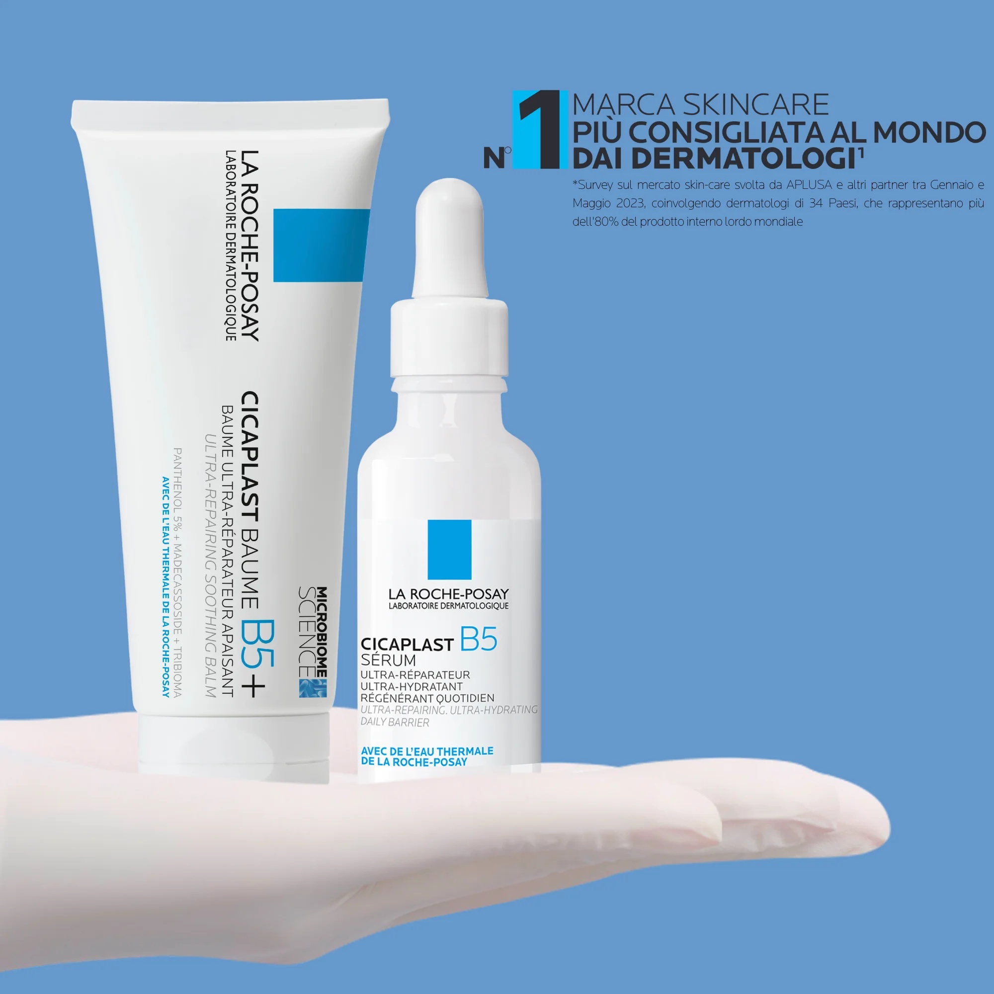 LA ROCHE POSAY Set La Roche Posay Cicaplast Serum 30 ml + Cicaplast Baume B5 40 ml Regeneracijska rutina