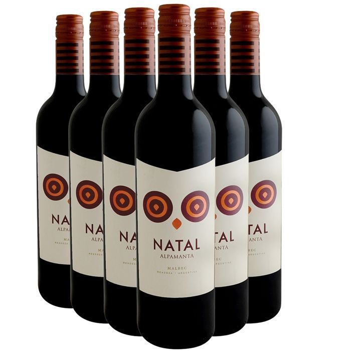 Alpamanta Mendoza Natal Malbec 2022 - Vino rosso argentino (6x75cl) biodinamico