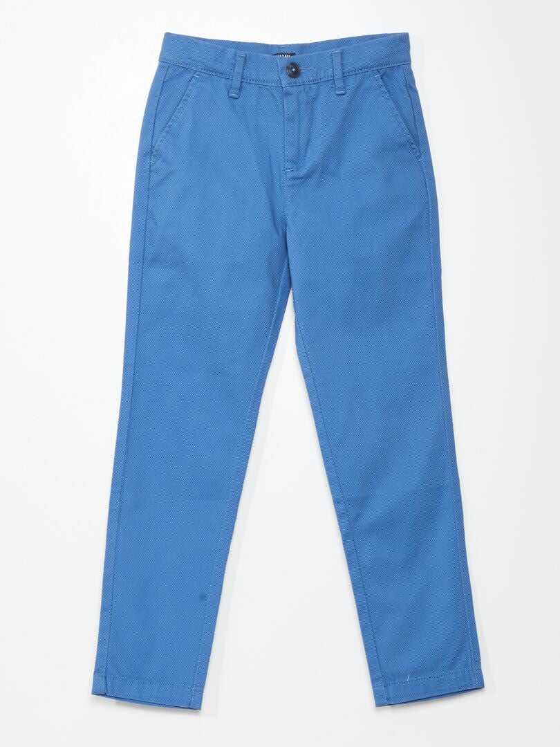Spodnie chino slim - niebieskie