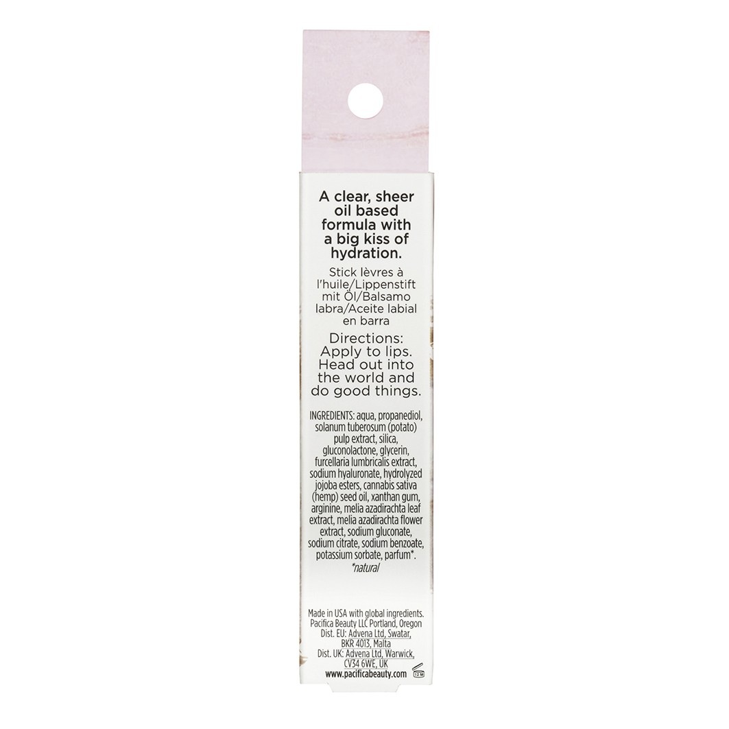 Huile à lèvres en stick lumineux Pacifica Lip Oil - 4 g