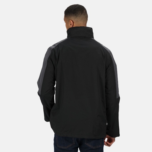  Veste imperméable et coupe-vent 3 en 1 Regatta Defender III (Noir/Gris)