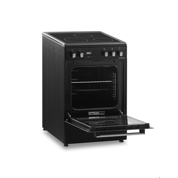 Schneider SCCV53C-BM - Cuisinière vitrocéramique black mat