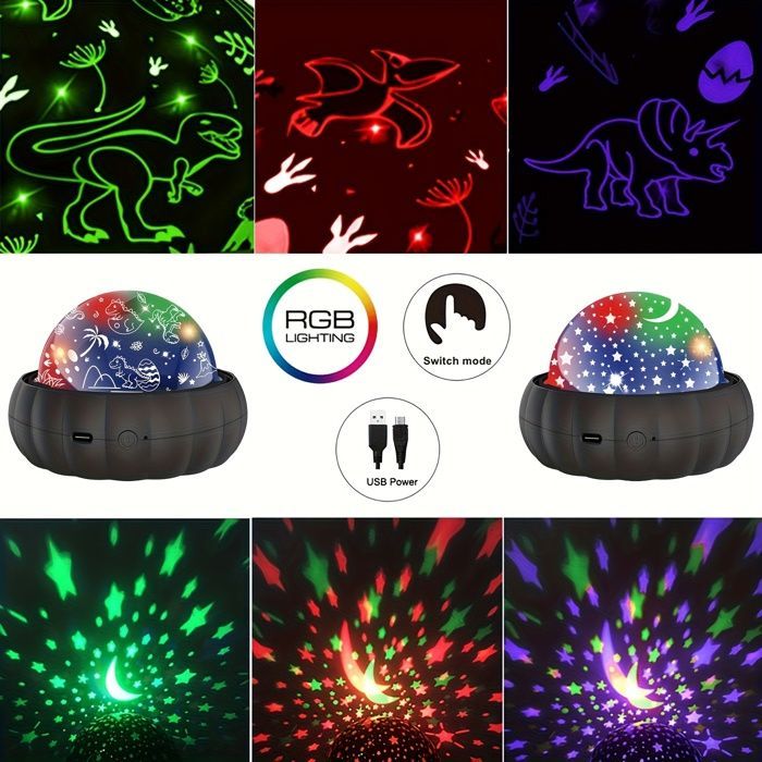 Projecteur Étoiles 3 en 1 - Veilleuse Enfant, Changement de Couleur, Lune et Étoiles Galaxie - Lumière d'Intérieur pour Chambre