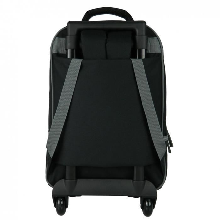 Sac à dos à roulettes - Transformers - Noir - Polyester 300D - 2 compartiments - Ergonomique